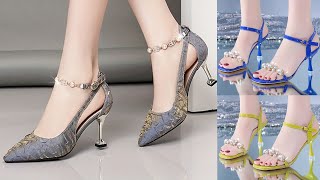 Best sandals for women  high heels sandals collection  latest beautiful women in high heel sandals [upl. by Dinsdale]