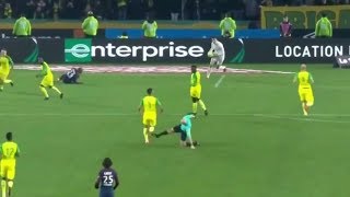 Fail Nantes vs Psg referee Tony Chapron kicks a player [upl. by Ellenid]