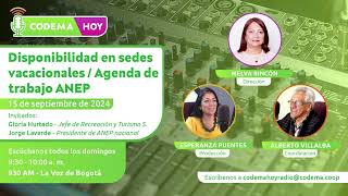 Disponibilidad en sedes vacacionales  Agenda de trabajo ANEP [upl. by Inhoj]