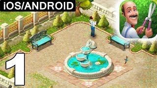 Gardenscapes  Walkthrough Level 1  Restoring Garden  iOS Android [upl. by Amaj]