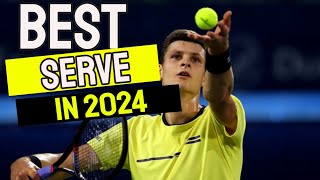 Best Serve in 2024 Hubert Hurkacz Serve Analysis [upl. by Ominoreg]