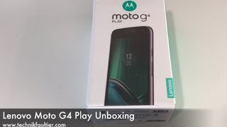 Lenovo Moto G4 Play Unboxing und erster Eindruck [upl. by Lishe]