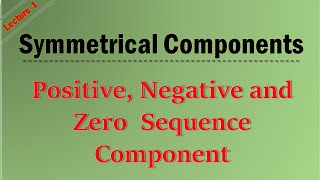 Lecture1 What is Symmetrical Components 1 of 2  Symmetrical Components [upl. by Marten758]