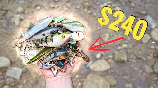 240 Worth of Fishing Lures in a Drained Lake [upl. by Yvonne]