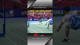 deception shoot kunvalut vitidsarn 😱 bwfworldtour koreamasters2024 badmintonlovers badminton [upl. by Ellison195]