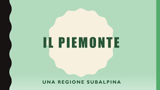 Regioni d’Italia il Piemonte [upl. by Annyahs]