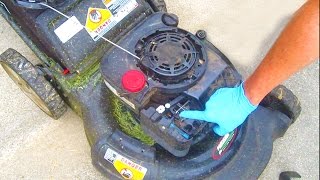 Lawn Mower REPAIR Auto Choke Briggs and Stratton Sears Craftsman fix engine wont start spring [upl. by Evilo]