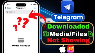 Telegram Downloaded PhotosVideosFiles not Showing on iPhone  Find Telegram Downloaded Media Files [upl. by Atiram821]