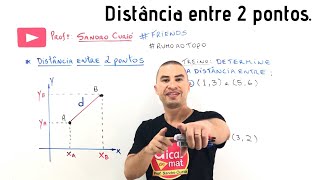 DISTÂNCIA ENTRE DOIS PONTOS  Plano Cartesiano  Geometria Analítica [upl. by Neelya961]