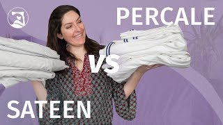 Percale vs Sateen Sheets  Whats the Difference [upl. by Eilrebmik]