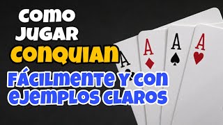 Como jugar conquián explicado detalladamente  como jugar baraja  Conquian como se juega [upl. by Dionis891]