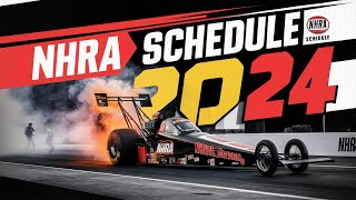 NHRA Schedule 2024  NHRA Date and time Schedule [upl. by Stephanie]