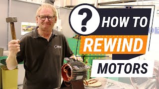 How to rewind an electric motor from start to finish [upl. by Soigroeg]