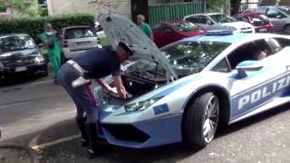 Lamborghini Huracan Polizia in azione nel trasportio di organi [upl. by Adnerol259]