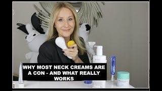 WHY MOST NECK CREAMS ARE A CON  AND WHAT REALLY WORKS TO FIRM A JAWLINE [upl. by Ilrebma]