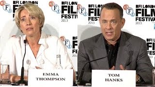 Saving Mr Banks Premiere Interviews  Tom Hanks Emma Thompson amp Colin Farrell [upl. by Siuqramed]