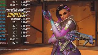 Overwatch GeForce MX150 Intel Core i78550U Gameplay Framerate Test [upl. by Schug]