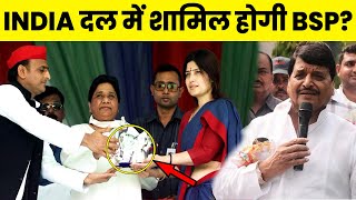 BSP के INDIA दल में शामिल होने पर बड़ा फैसला Samajwadi party ने किया बड़ा ऐलान [upl. by Yekram]