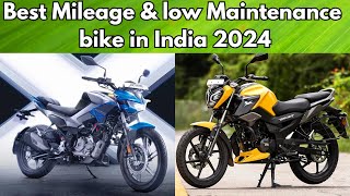 Best Mileage and low Maintenance bike in India 2024 [upl. by Terryl795]