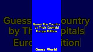 Guess The Country by Their Capitals❗️ games quiz guessthecountry shorts [upl. by Faro]