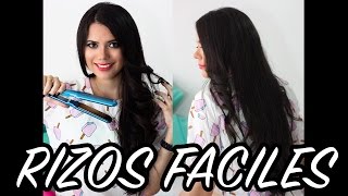 COMO HACER ONDAS CON PLANCHA  FACIL  RAPIDO  MARY MASS MAKEUP [upl. by Niwdla]