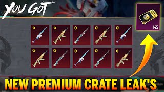 😍NEW PREMIUM CRATE IS HERE BGMI  FREE KAR98 UPGRADE SKIN ParasOfficialYT [upl. by Dinerman]