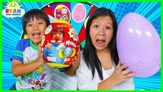 3 Color Egg Surprise Toys Mystery Wheel Challenge [upl. by Marji240]