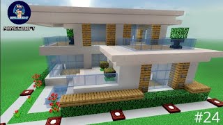 Minecraft Building an easy and small modern house24 [upl. by Oriane982]