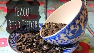 How To Make A Teacup Bird Feeder [upl. by Akinod]