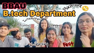 BBAU Students Review  BBAU Btech Department  Placements HeyitsAKANSHAa bbau cuet2024 [upl. by Airb]