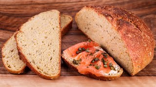 Nutritious Five Grain Semolina Bread w Soaker  Cold Bulk Fermentation Method [upl. by Ateuqirne]