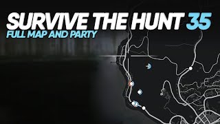 Survive the Hunt 35 Map with Hunter Audio Failrace GTA 5 Challenge [upl. by Strephonn]