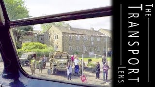 Classic Bus ride at Haworth 1940s Weekend on a AEC Regent HLW 159 2017 [upl. by Nebe]