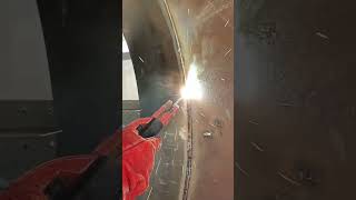 Big flange back weld capping [upl. by Licko]