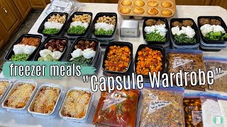 48 Meals for One Freezer Meal Marathon  A quotCapsule Wardrobequot for Your Dinner [upl. by Eisdnyl]