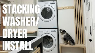 How to Install Stackable LG Washer amp Dryer Kit [upl. by Anuat]