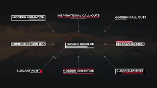 Modern Call Outs ★ After Effects Template ★ AE Templates [upl. by Sailesh]