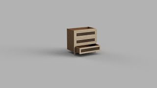 Fusion 360 How to make parametric drawer cabinet [upl. by Nanni570]