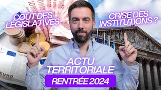 ACTU TERRITORIALE RENTRÉE 2024  crise institutionnelle JO IA NouvelleCalédonie [upl. by Dine]