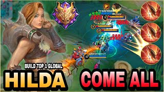 Hilda Best Build And Emblem  Auto One Shot  Top 1 Global Hilda  MLBB [upl. by Arze]