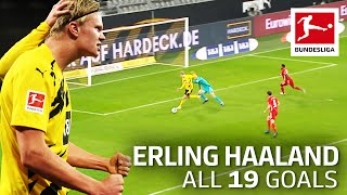 Erling Haaland  19 Goals In Only 21 Bundesliga Games [upl. by Garrot]