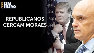 Partido de Trump apresenta projeto de lei contra censura de Moraes ao X [upl. by Eiramanit129]