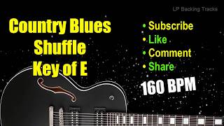 E Country Blues Shuffle Backing Track  160 BPM Country Blues Shuffle Backing Track [upl. by Amandi]