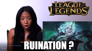 NonGamer Reacts To League of Legends Ruination Cinematic Trailer [upl. by Anilecram]