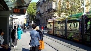 Montpellier Airport Tram 3 from City Centre [upl. by Seaddon]