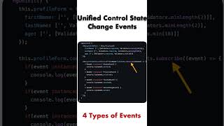 Simplify Your Forms with Enhanced Form API in Angular Unified Control State Change Events [upl. by Ralaigh480]