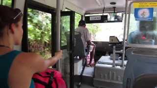 took the bus on the island Praslin Seychelles [upl. by Idona579]