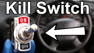 How to Install a Hidden Kill Switch in your Car or Truck Cheap Anti Theft System [upl. by Home]