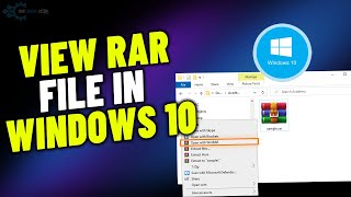 How to view Rar file in Windows 10  Open RAR Files on Windows PC 2023 [upl. by Neelrac]