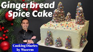 Gingerbread Spice Cake Recipe  Mascarpone Buttercream Frosting  Cooking Diaries by Waseem [upl. by Caressa]